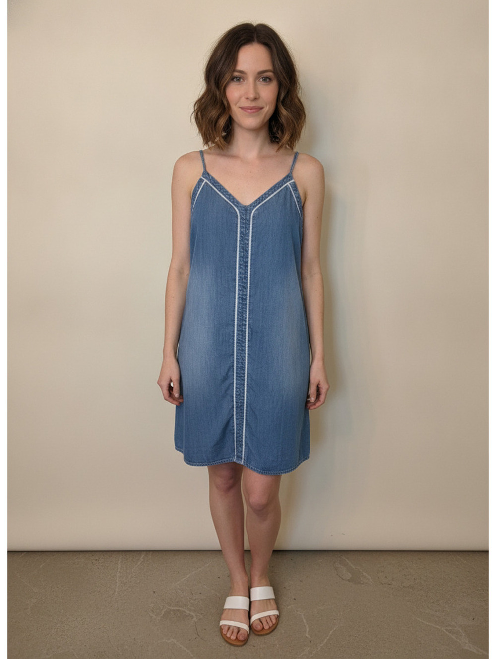 90"s denim Festival dress M